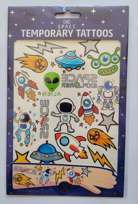 Set 19 tatuaje lavabile astronaut [5]