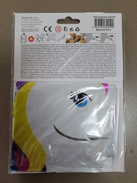 Set 2 Baloane folie mini figurina cap unicorn mic 25 cm [3]