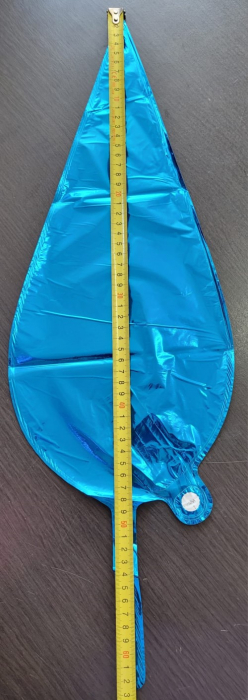 Set 2 baloane folie varf albastru 50 x 20 cm [5]