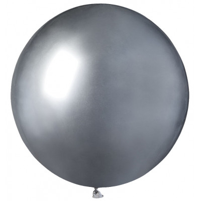 Set 2 baloane jumbo chrome argintiu 45 cm [1]