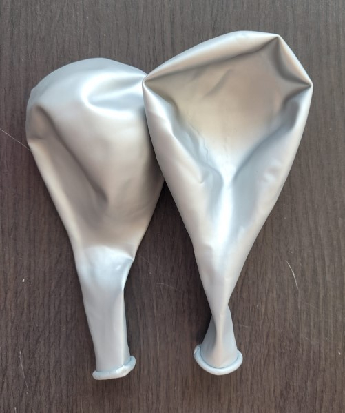 Set 2 baloane jumbo chrome argintiu 45 cm [4]