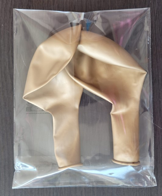 Set 2 baloane jumbo chrome auriu 45 cm [5]