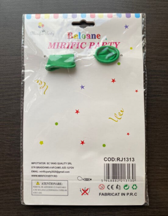 Set 2 baloane jumbo latex verde 45 cm [5]