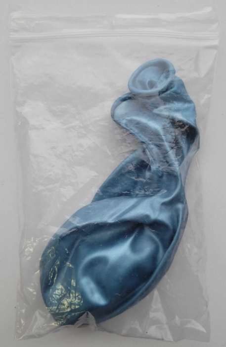 Set 2 baloane latex chrome albastru 38 cm [5]