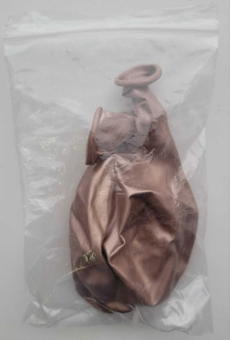 Set 2 baloane latex chrome rose gold 38 cm [5]