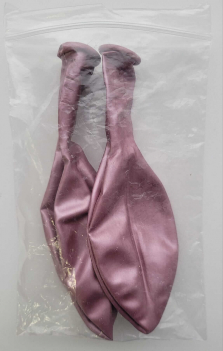 Set 2 baloane latex chrome roz 38 cm [5]