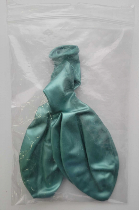 Set 2 baloane latex chrome verde 38 cm [5]