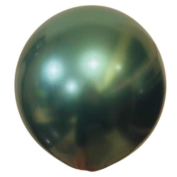 Set 2 baloane latex chrome verde 38 cm [2]