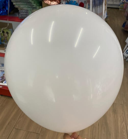 Set 2 baloane latex jumbo alb 45 cm [2]