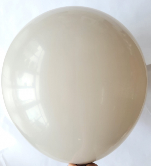 Set 2 baloane latex jumbo alb nisip 45 cm [2]