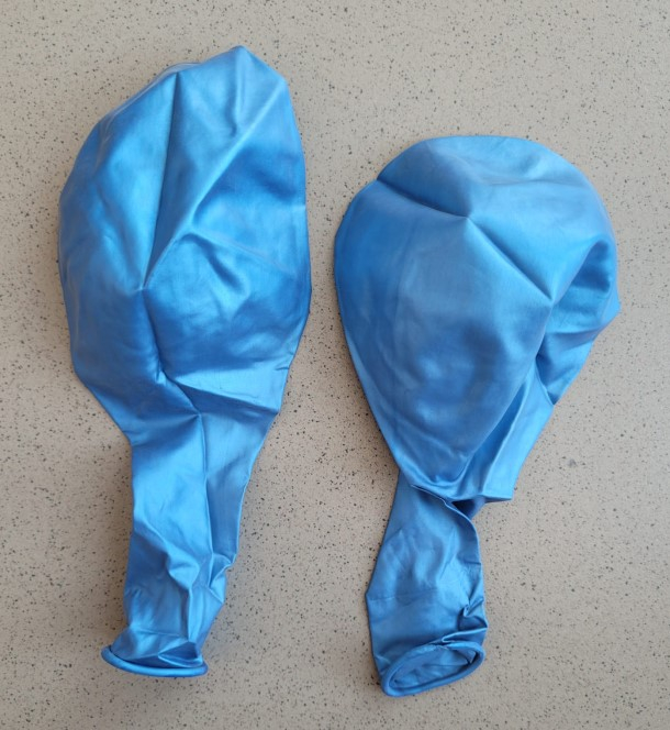 Set 2 baloane latex jumbo albastru chrome 46 cm [3]