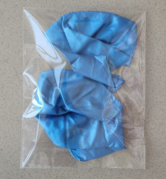Set 2 baloane latex jumbo albastru chrome 46 cm [4]