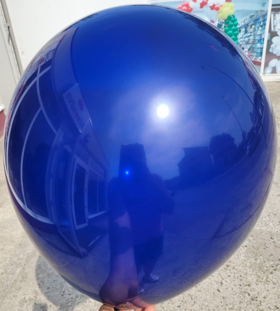 Set 2 baloane latex jumbo albastru inchis / midnight blue clear 46 cm [2]