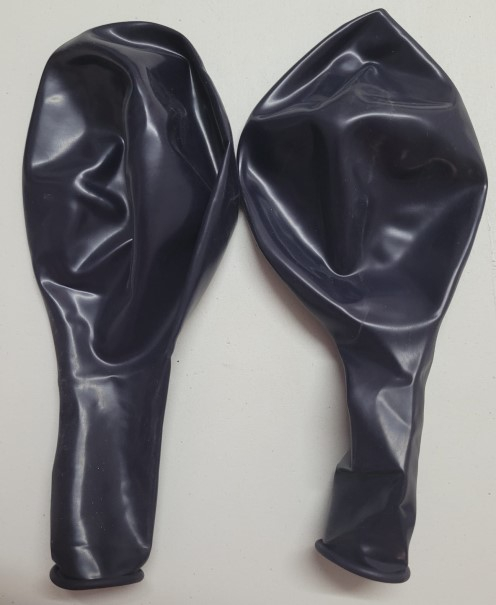 Set 2 baloane latex jumbo albastru inchis / midnight blue clear 46 cm [4]