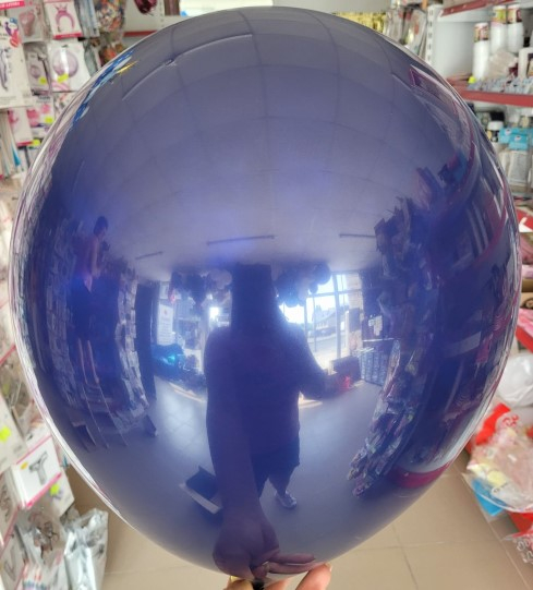 Set 2 baloane latex jumbo albastru inchis / midnight blue clear 46 cm [3]