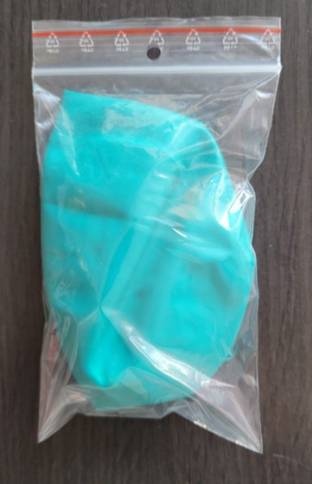 Set 2 baloane latex jumbo aqua green / verde marin 45 cm [6]