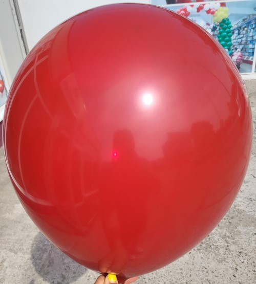 Set 2 baloane latex jumbo cranberry / merisor clear 46 cm [2]