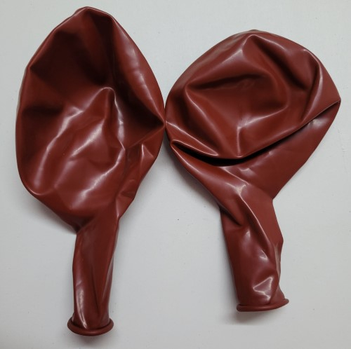 Set 2 baloane latex jumbo cranberry / merisor clear 46 cm [4]