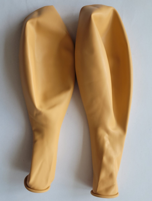 Set 2 baloane latex jumbo retro crem 45 cm [5]