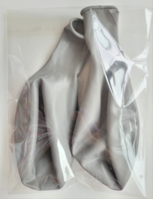 Set 2 baloane latex jumbo gri 45 cm [4]