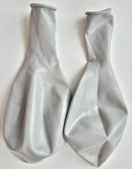 Set 2 baloane latex jumbo gri 45 cm [3]