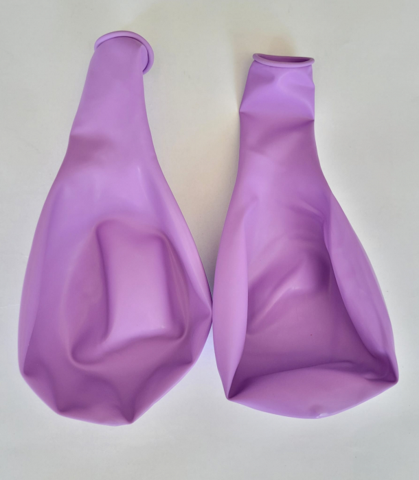 Set 2 baloane latex jumbo liliac / mov deschis 45 cm [5]