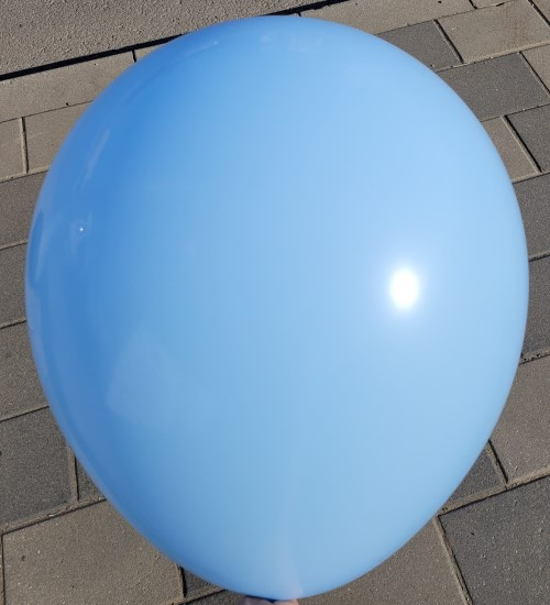 Set 2 baloane latex jumbo macaron albastru deschis 45 cm [5]