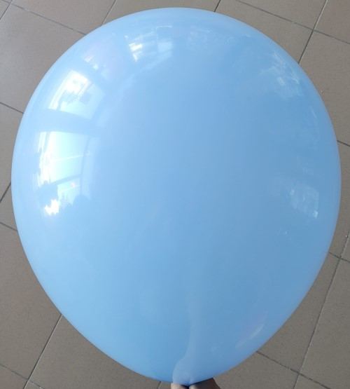 Set 2 baloane latex jumbo macaron albastru deschis 45 cm [2]
