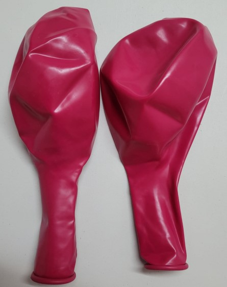 Set 2 baloane latex jumbo magenta clear 46 cm [4]
