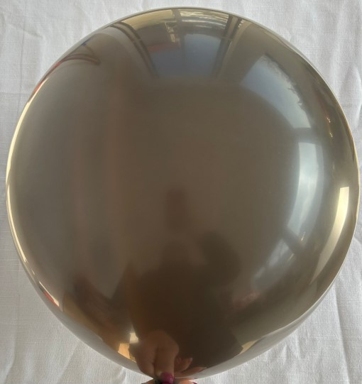 Set 2 baloane latex jumbo maro inchis 38 cm [2]