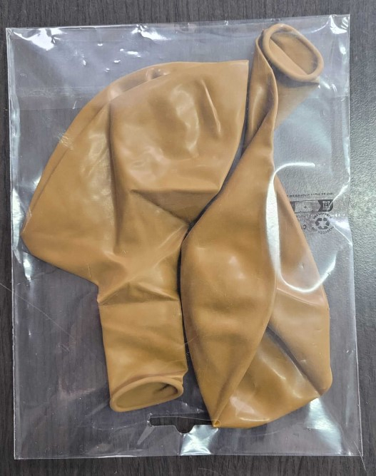 Set 2 baloane latex jumbo maro teracota 46 cm [5]