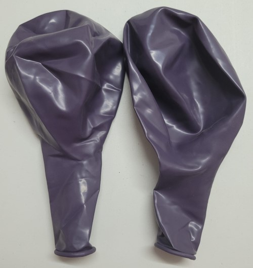 Set 2 baloane latex jumbo mov retro / malva 46 cm [4]