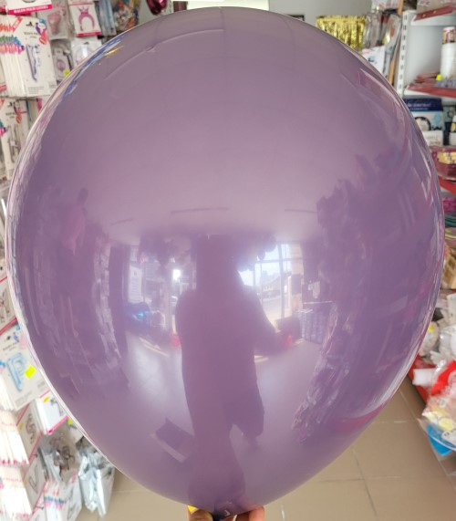 Set 2 baloane latex jumbo mov retro / malva 46 cm [3]