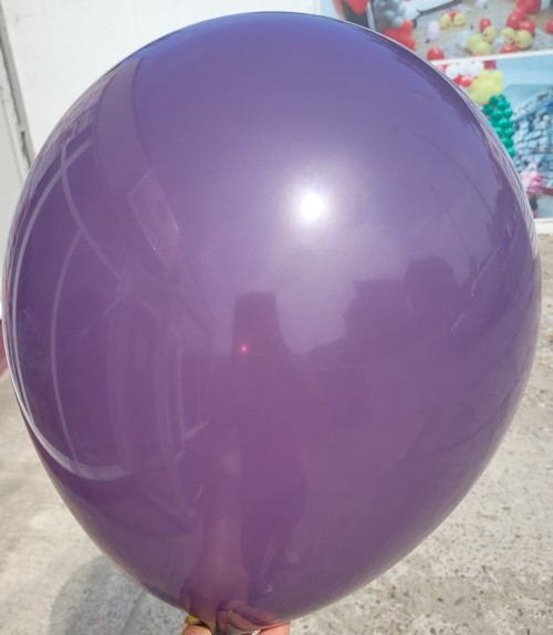 Set 2 baloane latex jumbo mov retro / malva 46 cm [2]