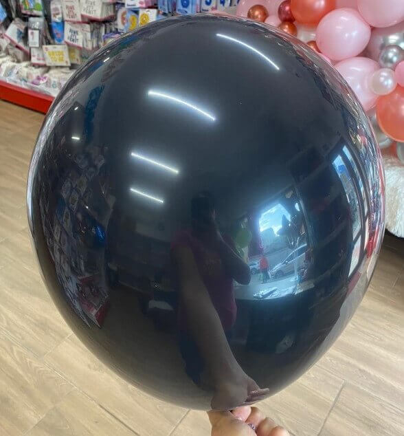 Set 2 baloane latex jumbo negru 45 cm [2]