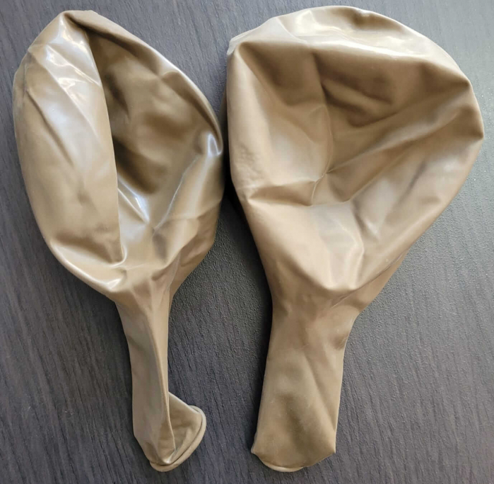 Set 2 baloane latex jumbo retro maro 45 cm [4]