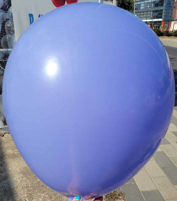 Set 2 baloane latex jumbo retro mov cenusiu 45 cm [3]