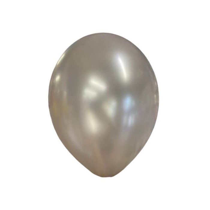 Set 2 baloane latex jumbo sidef argintiu 45 cm