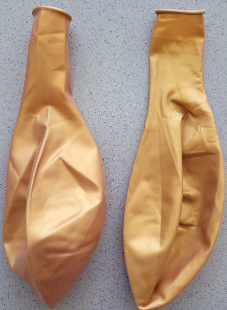 Set 2 baloane latex jumbo sidef auriu 45 cm [5]
