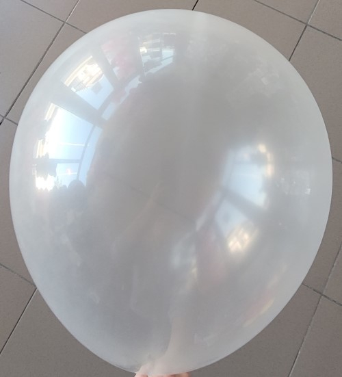 Set 2 baloane latex jumbo transparent 45 cm [3]