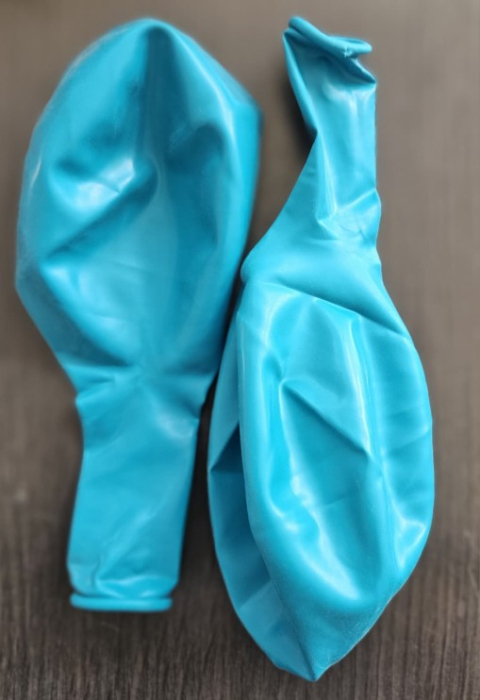 Set 2 baloane latex jumbo turcoaz 45 cm [4]