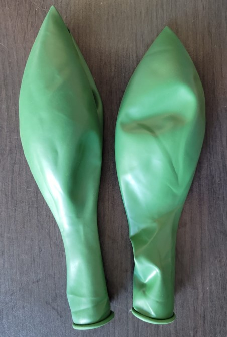 Set 2 baloane latex jumbo verde avocado 45 cm [4]