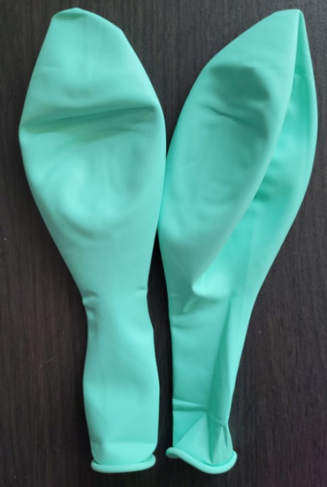 Set 2 baloane latex jumbo verde macaron 45 cm [5]