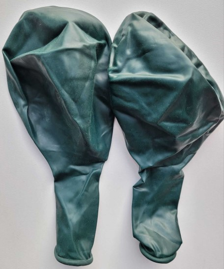 Set 2 baloane latex jumbo verde transparent 45 cm [3]