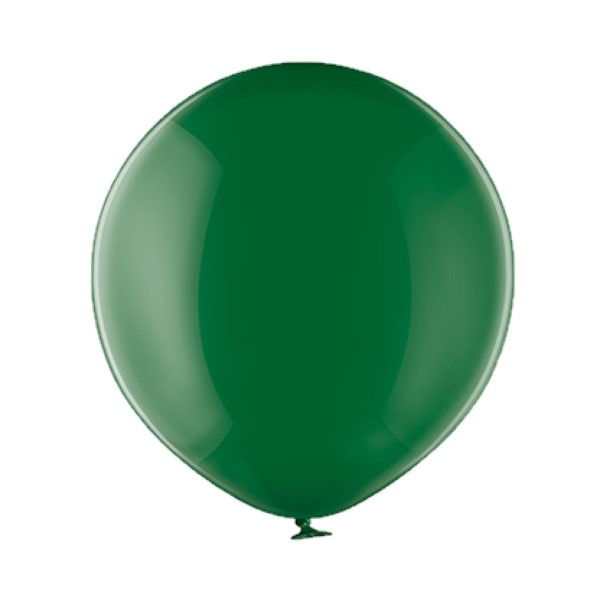 Set 2 baloane latex jumbo verde transparent 45 cm