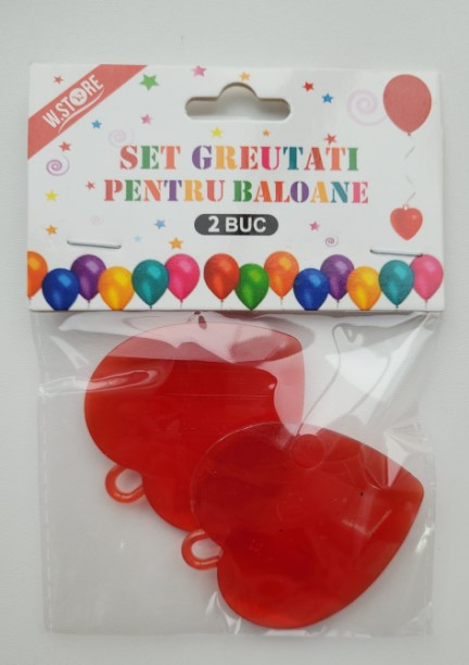 Set 2 greutati baloane inima 14 g / buc [5]