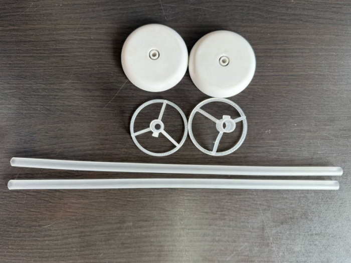Set 2 suporti baloane folie cu rozeta 33 cm [3]