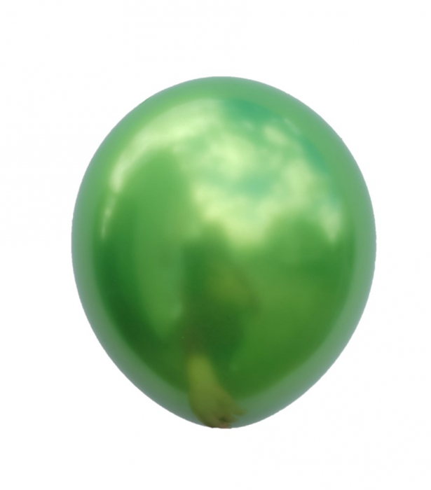 Set 20 baloane chrome verde deschis 30 cm
