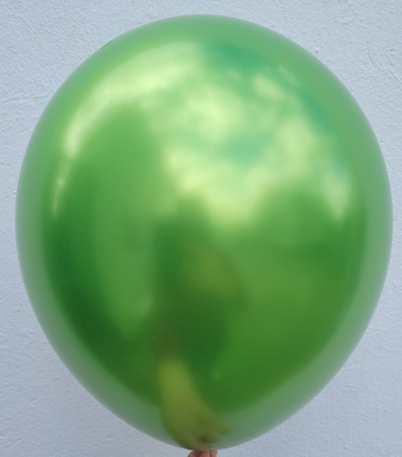 Set 20 baloane chrome verde deschis 30 cm [3]