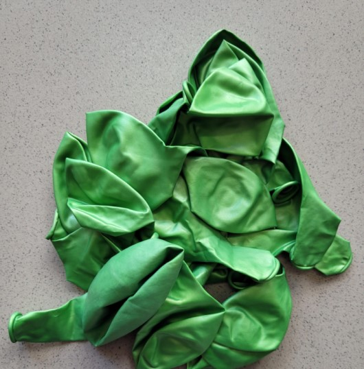 Set 20 baloane chrome verde deschis 30 cm [4]